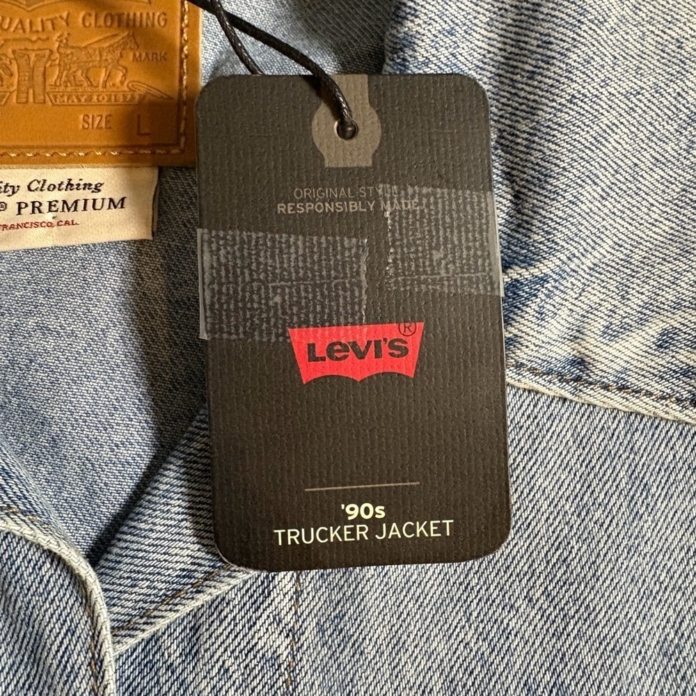Levi’s 90s Style – Custom Eye Graphic Denim Jacket - Large - Picture 11 of 13